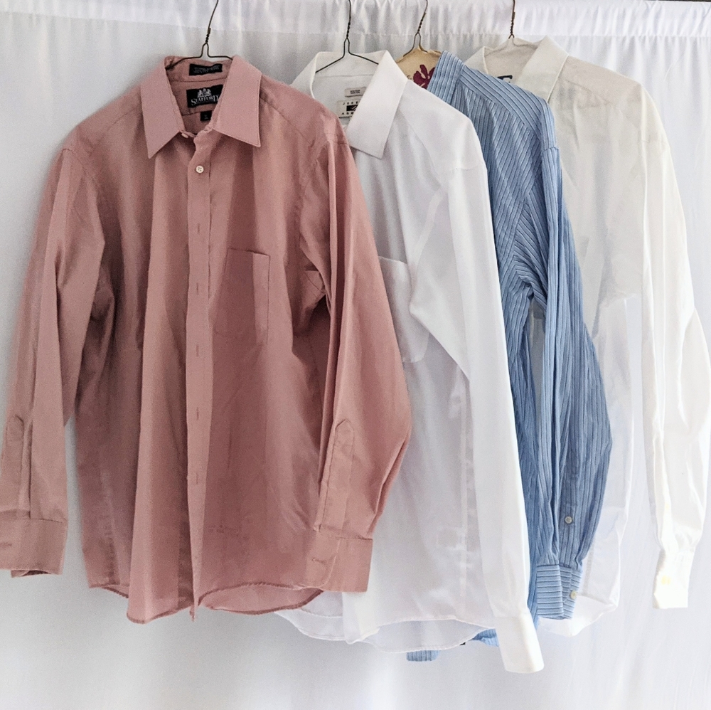 Men's Fit Dress Shirt Bundle 16-34/35